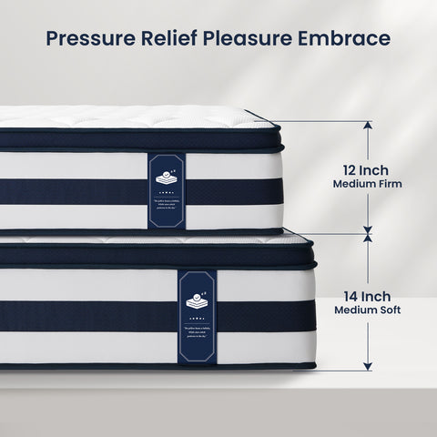 Resspry 14 Inch Gel Memory Foam Sprung Hybrid Mattress | Apex Collection
