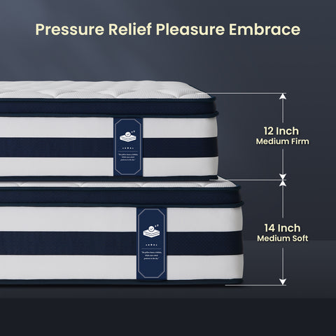 Resspry 12 Inch Gel Memory Foam Sprung Hybrid Mattress | Apex Collection