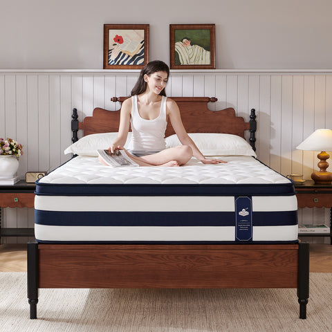 Resspry 14 Inch Gel Memory Foam Sprung Hybrid Mattress | Apex Collection